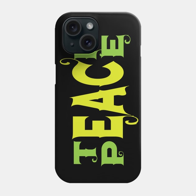 Meaningful Teach Peace Typography Phone Case by Kidrock96