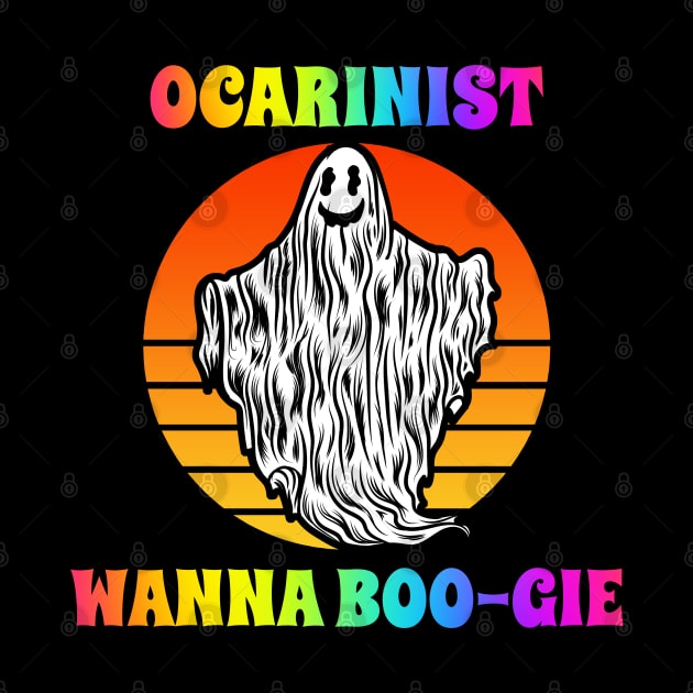 Ocarinist Wanna Boogie Groovy Halloween Party Retro Vintage by coloringiship