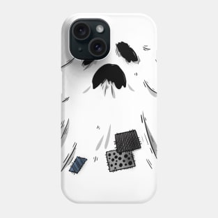 Ragged Ghost Funny Halloween Design Phone Case