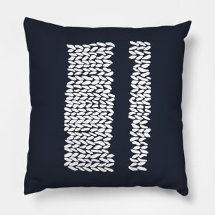 Missing Knit Navy Pillow