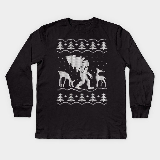 bigfoot ugly christmas sweater sasquatch t shirt christmas kids sasquatch christmas sweater