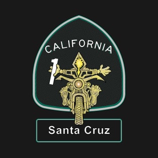 Santa Cruz Motorcycle Touring on California Pacific Coast Highway T-Shirt