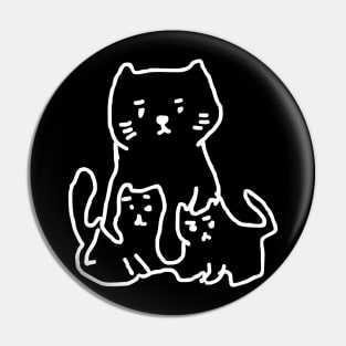 Doodle cat mom Pin