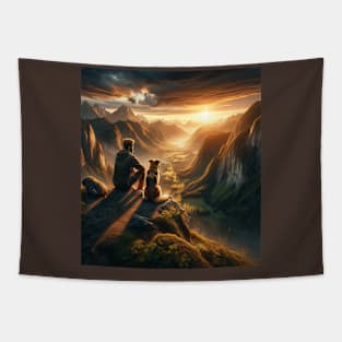 Valley Sunset Tapestry