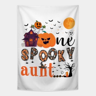 One Spooky aunt Halloween October 31 Tapestry