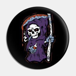 GRIM ON CHILL Pin