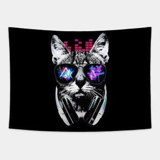 Cat Music Design Tapestry