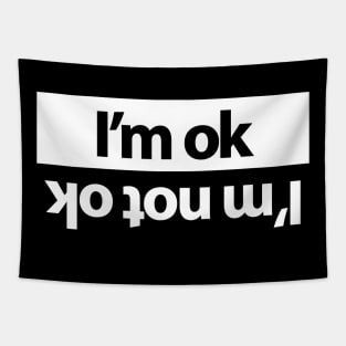 I'm ok funny design for car people Tapestry