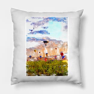 Hot Air Balloons Festival. For Hot Air Balloon Lovers. Pillow