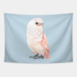 Goffin's cockatoo watercolor Tapestry