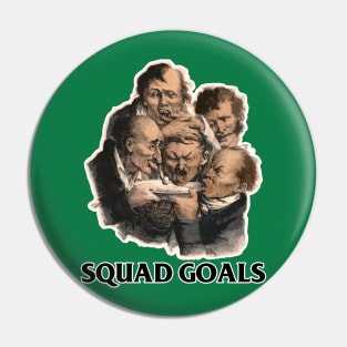 Squad Goals Vintage Design Tee Pin