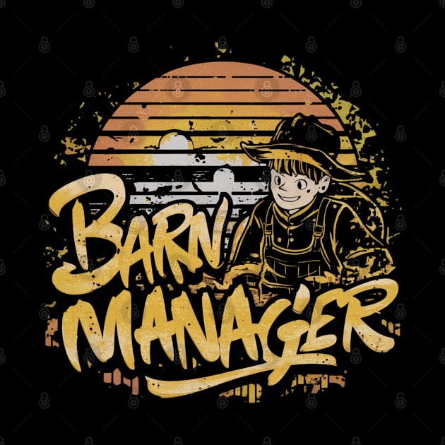 Barn Manager funny Farmer by woormle