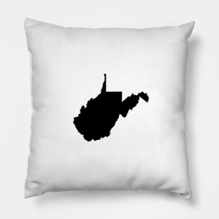 Black West Virginia Pillow