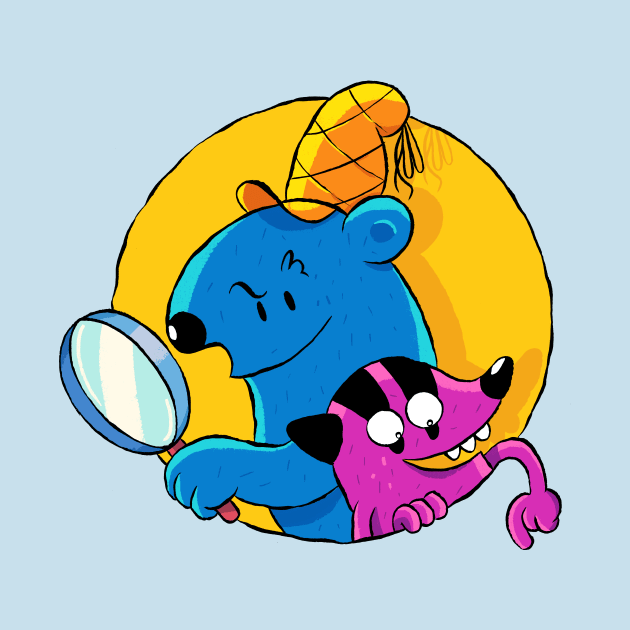 Detective Blue Bear by Happy Monsters