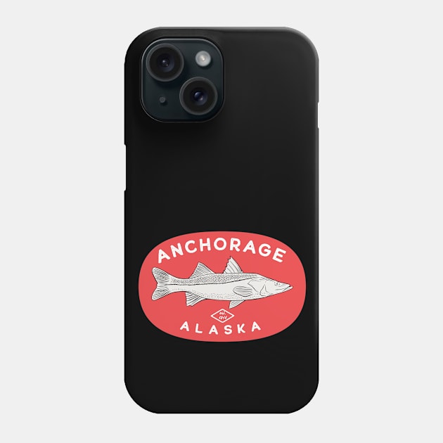 Anchorage Alaska Fishing Phone Case by Eureka Shirts