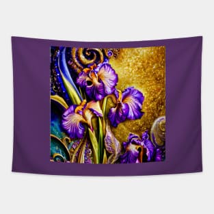 Purple Iris - Botanicals 11 Tapestry