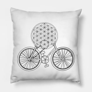 Flower of life bike Pillow