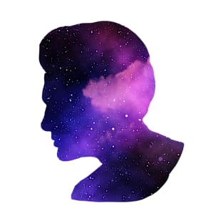 silhouette of space men T-Shirt