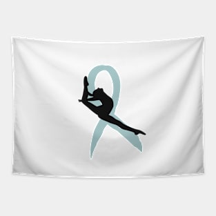 Sexual Assault Awareness — Teal Ribbon Tapestry