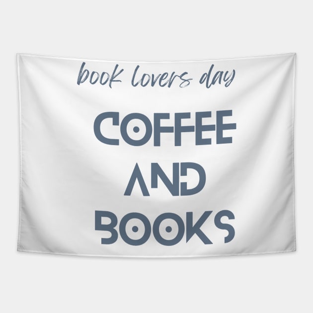 Coffee and books Tapestry by Funnysart