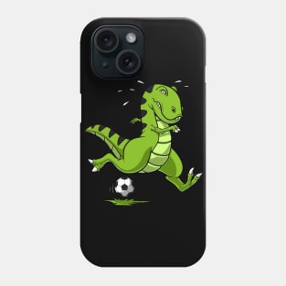 T-Rex Dinosaur Soccer Player Phone Case