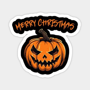 Halloween Merry Christmas Magnet