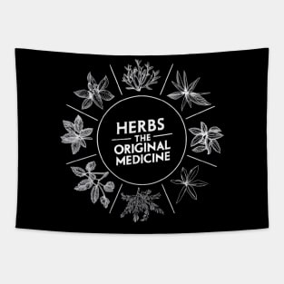 Herbs: the original medicine , herbalist day Tapestry