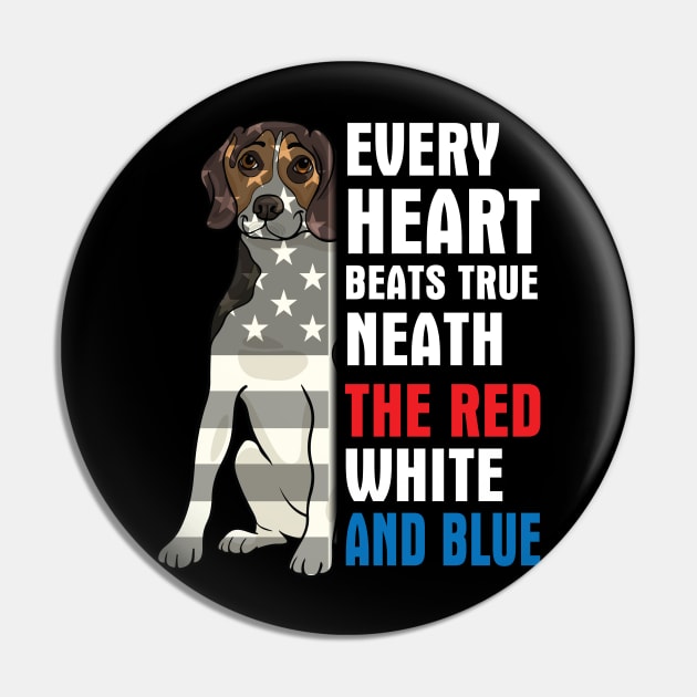 Beagle Every Heart Beats True Neath The Red White And Blue Happy Independence July 4th Day Dogs Pin by Cowan79