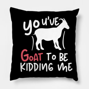 You've goat to be kidding me Pillow