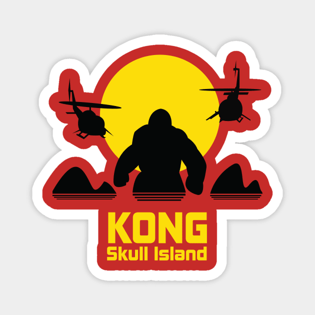 Mini Skull Island Magnet by RaphaelComPh