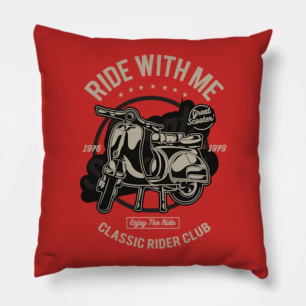 Ride with me Pillow by PaunLiviu