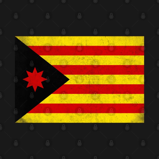 Estelada Anarquista - Vintage Faded Look Design by DankFutura