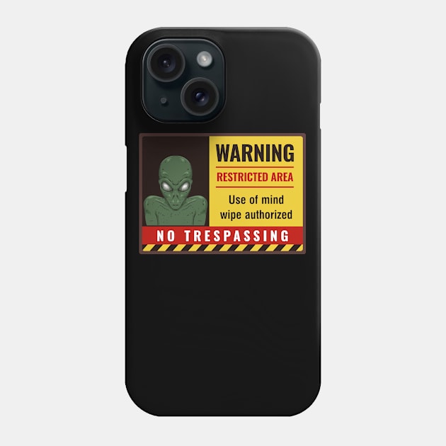 Restricted Alien Base Phone Case by AngelFlame