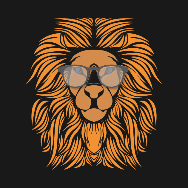Lion Head Sunglasses Party Animal Lion Sunglasses Long Sleeve T