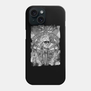 Still Misbehavin Monocrome Phone Case