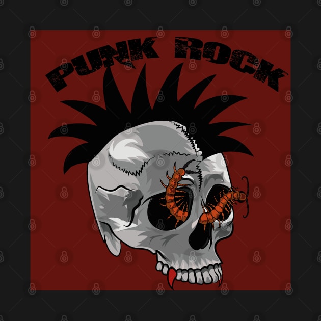 Punk Skull by Illustrates art