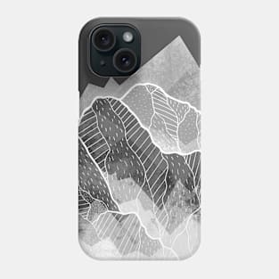 Grey peaks Phone Case