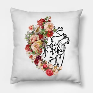 Flower Heart Spring Funny Pillow