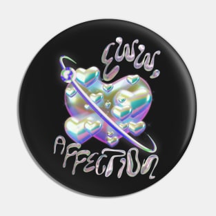 Ewww affection y2k design vaporwave vibe  metallic bubbles Pin