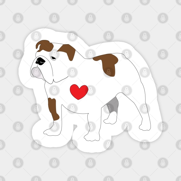 BullDog Magnet by DickinsonDesign