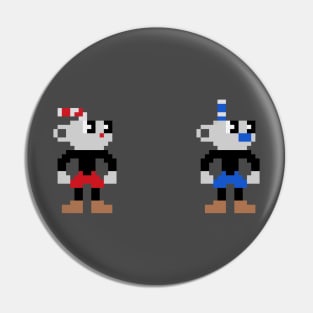 Cuphead 8 Bit Pixelart Pin