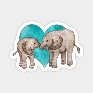 Baby Elephant Love Magnet