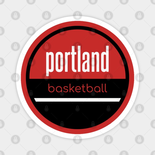 portland basketball Magnet by BVHstudio