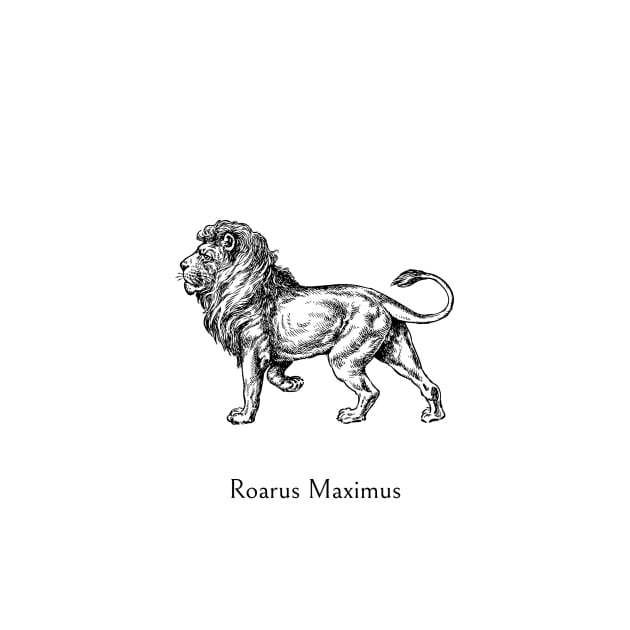 Roarus Maximus Lion Print by S0CalStudios