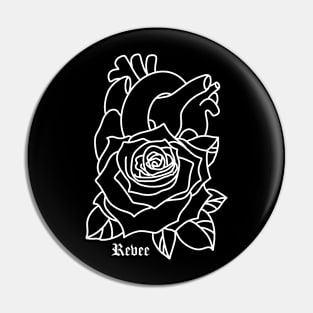 Rose Heart Pin