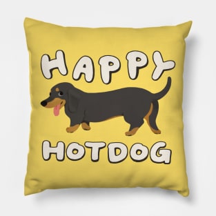 HAPPY HOT DOG Pillow