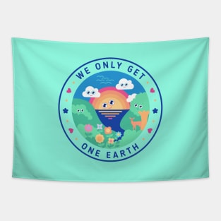 We only get one earth - nature lover design - l Tapestry