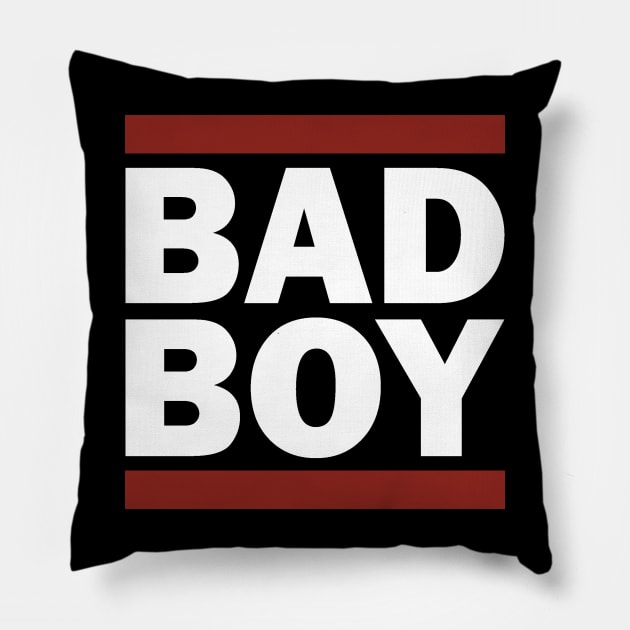 BAD BOY Pillow by Aries Custom Graphics