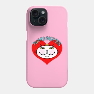 PURRRINCESS - rosy cheeks Phone Case