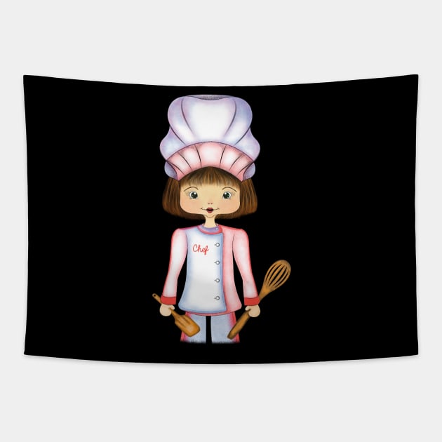 CHEF MASTER Tapestry by Virginia Picón